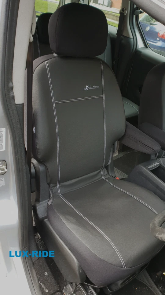 CUBIERTAS DE ASIENTO DELANTERAS PEUGEOT PARTNER TEPEE 2008-2018 CUERO ARTIFICIAL A MEDIDA Foto 3 de 4