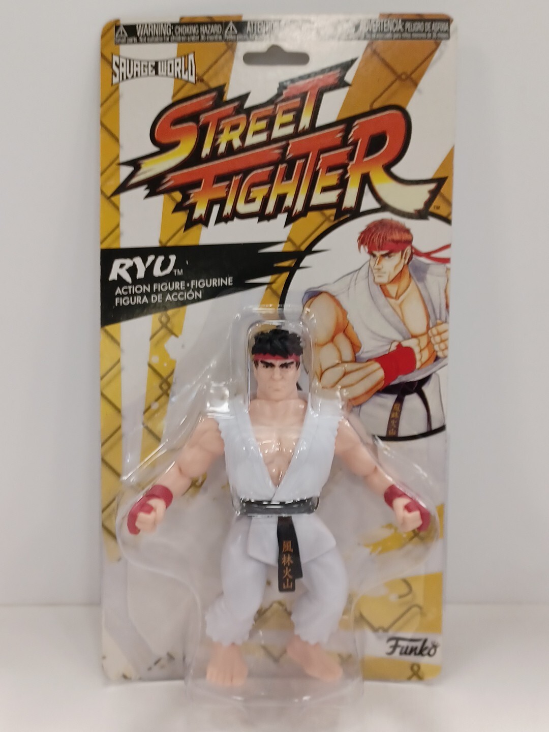 Savage World Street Fighter: RYU 5.5" MOTU Style Action Figure 2018 Funko Heman