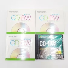 (3) 5 Packs New Memorex High Speed Blank CD-RW 12x 700MB/Mo 80 Min. Sealed Case