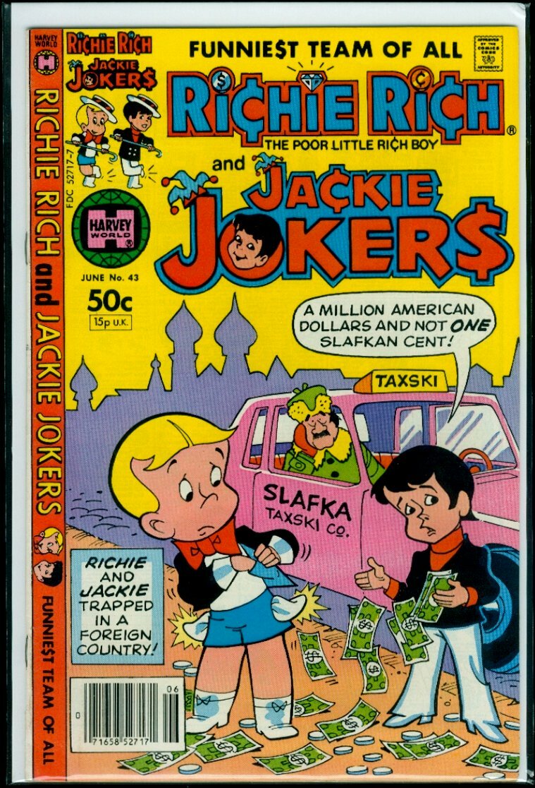 Harvey Comics RICHIE RICH The Poor Little Rich Boy & JACKIE JOKERS