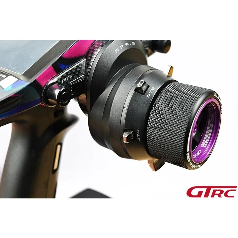 Volante de aleación transmisor de radio de coche de radiocontrol para Sanwa MT4 MT4S MT44 M11 MX Foto 3 de 4