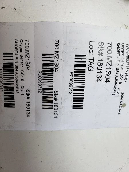 Mazda 6 2004 sensor de oxígeno corto 4 pines S84 O2 OEM AJ58-18-861B Foto 4 de 4