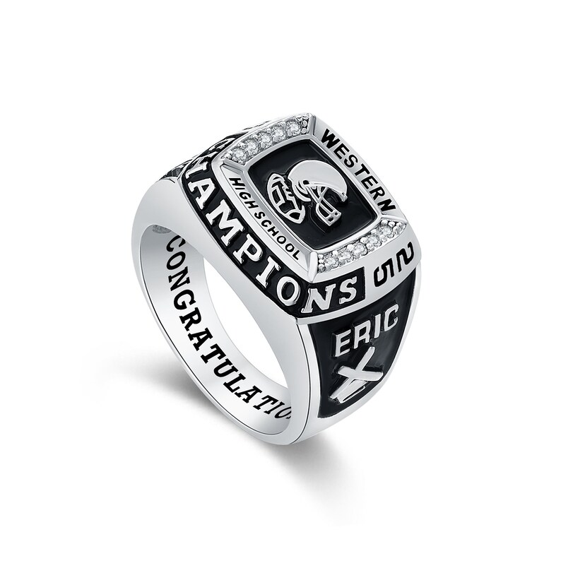 Customized Sterling Silver or 10kt Men's High School & College