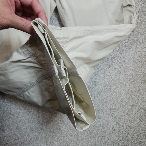 Calvin Klein Pants Womens Size 14 White Canvas Regular Straight Leg Cargo Pocket - Picture 7 of 15