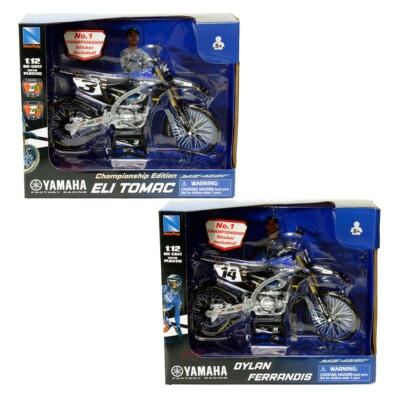 New Ray 1:12 Yamaha YZ450F Championship #3 Eli Tomac /#14 Dylan Ferrandis Racing