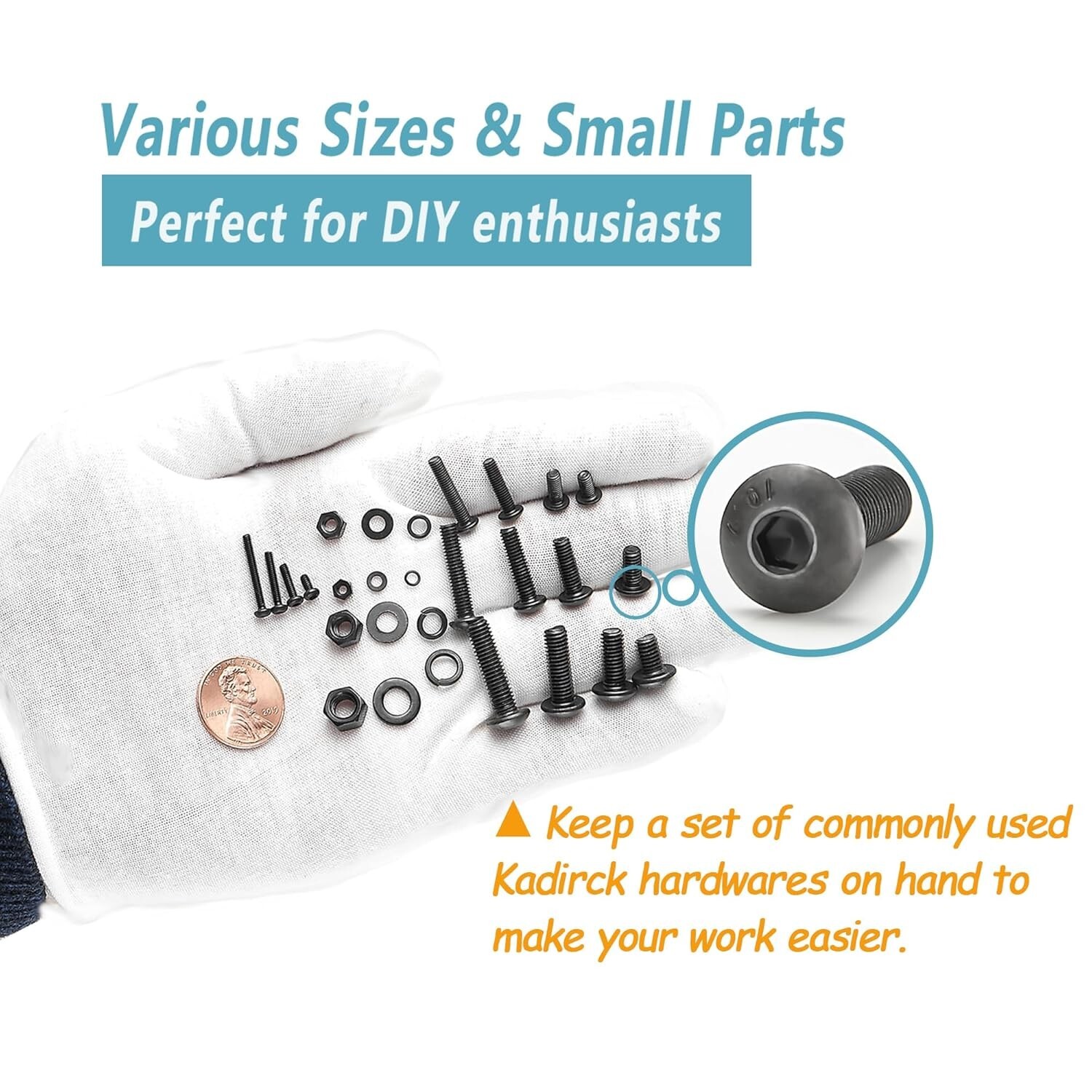 Versatile 2000PCS Metric Machine Screws Kit - Grade 10.9 Alloy Steel Quality