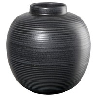 Asa Selection Japandi Home Blumenvase Vase Tischvase Schwarz Steingut H 29 Cm