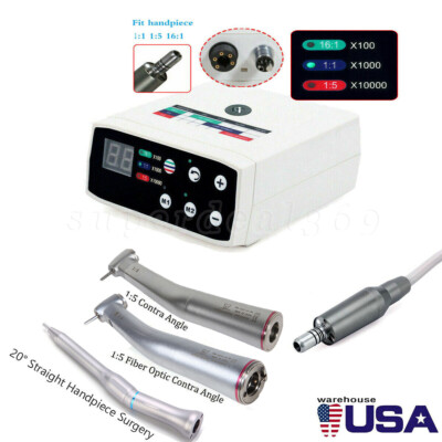 NSK Style Dental Brushless LED Electric Micro Motor /1:5 Handpiece /20°Handle SA