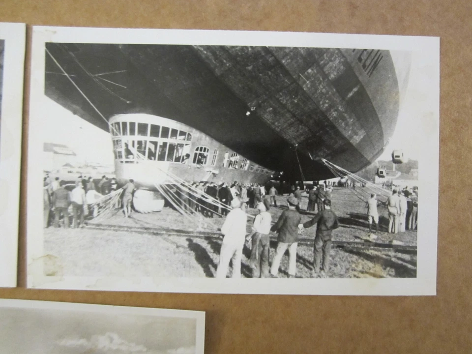 3 postales vintage de Alemania Graf Zeppelin RPPC una con sello Foto 2 de 4