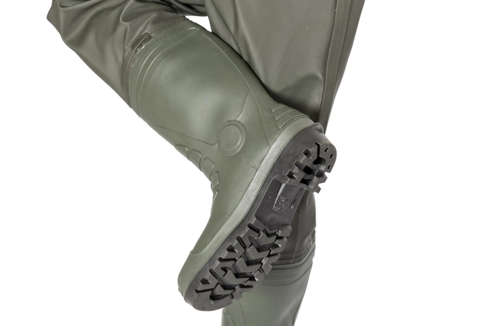 SNOWBEE Granito PVC Pecho de Pesca Vadeadores Suela con Tacos - Todos los Tamaños Foto 3 de 4