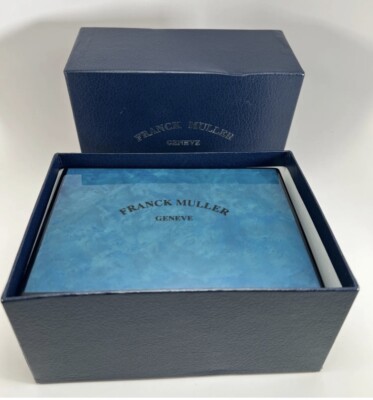 franck muller geneve wooden presentation wristwatch box master of complications