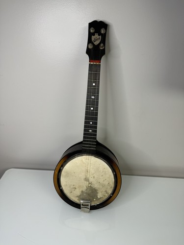 Keech Antique Banjulele Banjo Ukulele Survivor Signed Alvin Keech Project Piece