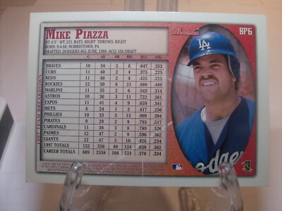 1998 Stadium Club 1998 Bowman Previews #BP6 - Mike Piazza - LA