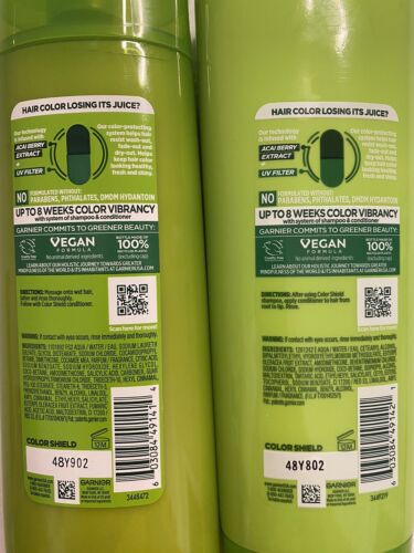 New Sealed Garnier Fructis Color Shield Anti-Fade Shampoo and Conditioner 12.5oz - Picture 2 of 2
