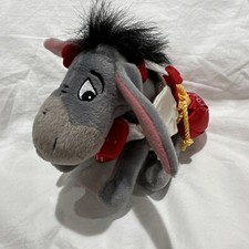 THE DISNEY STORE CUPID EEYORE PLUSH MINI BEAN BAG "9 VALENTINES DAY