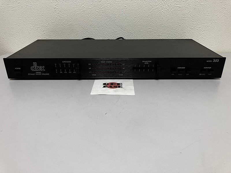 DBX 353 Dynamic Range Expander 3-Band Audio Equipment Confirmed