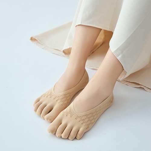 3 Pairs Womens Orthopedic Compression Toe Socks Five Finger Low Cut Liner Sock + - Picture 7 of 18