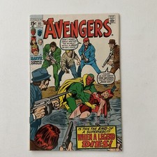 Avengers 81 Fine Fn 6.0 Marvel 1970