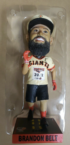 San Francisco Giants 2022 Brandon Belt Captain Bobblehead New In Box - Picture 2 of 8