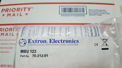 Extron MBU 123 70-212-01 Low-Profile Mount Kit for 1/8, 1/4, and 1/2 Rack Width 