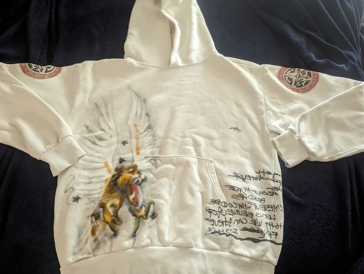 Travis Scott Utopia Merch Circus Maximus Tour Hoodie Sz L New Rare