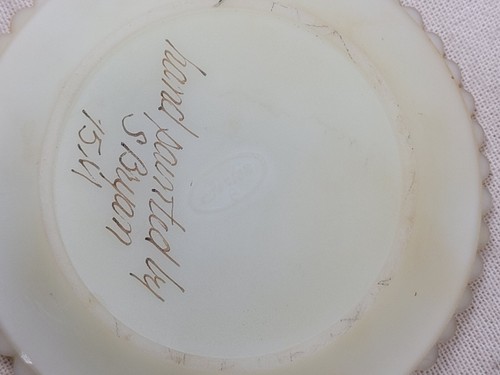 Sottobicchieri vintage Fenton in rilievo dipinti a mano firmati edizione limitata set di 4 - Foto 13 di 16
