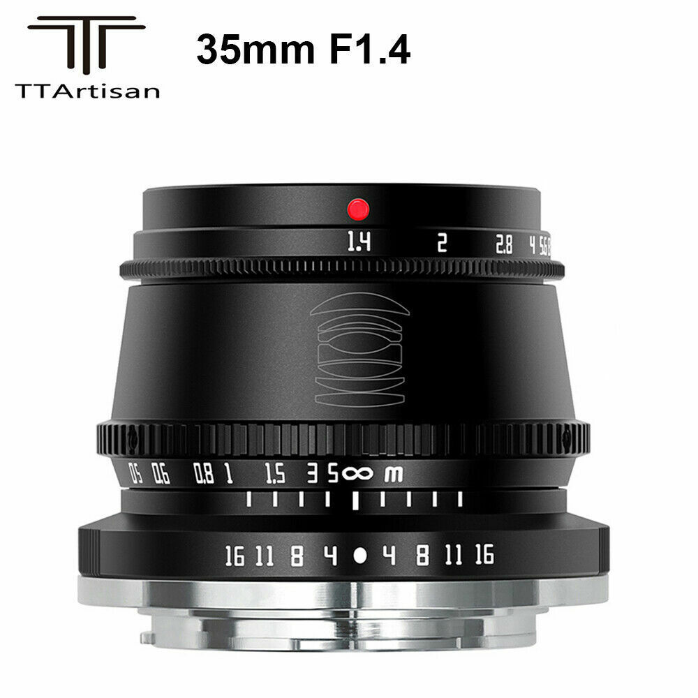 TTArtisan 35mm F1.4 APS-C Ręczny obiektyw EF-M do kamery EF-M M2 M3 M6 M6II M10