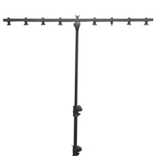  2 Chauvet CH-06 Lightweight Portable T Bar Tripod Adjustable Lighting Stand...