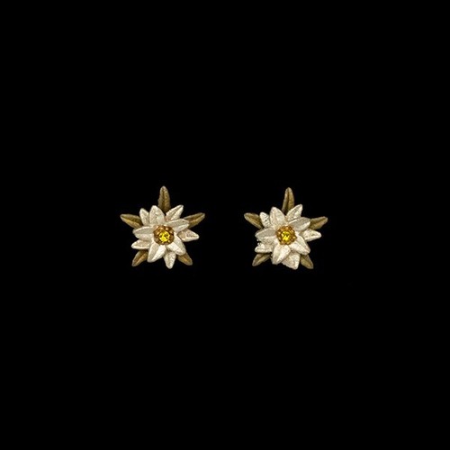 MICHAEL MICHAUD EDELWEISS LARGE POST EARRINGS 3810 BZ - Picture 2 of 2