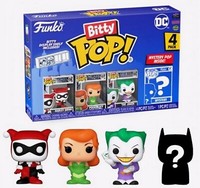Funko Bitty Pop! Dc Batman - Harley Quinn - Poison Ivy - Joker- 4 Er Pack - 3139