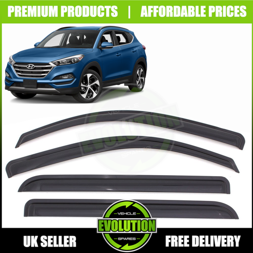 WIND RAIN SMOKE DEFLECTORS To fit HYUNDAI TUCSON 20152020 VISORS EXTERNAL FIT eBay