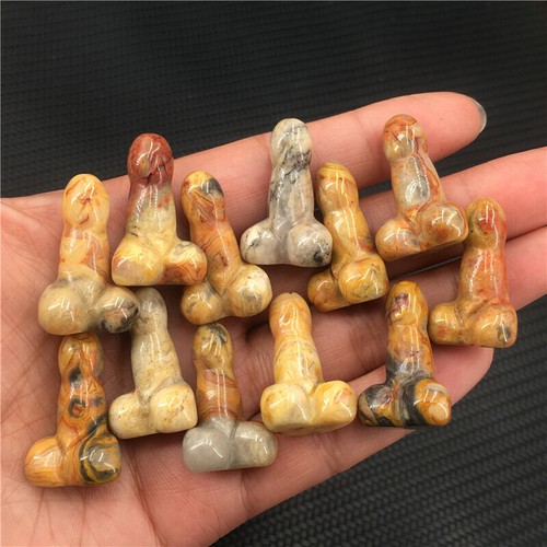 Wholesale Natural mix mini Penis Carved quartz Crystal Massager Wand Healing - Imagen 269 de 292