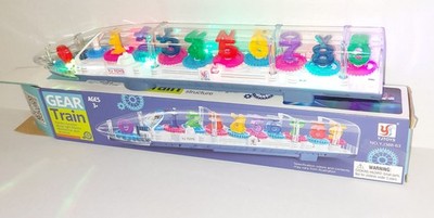 3d Gear Train Toy Lights And Sound Gear Transparent Stem Educational Toy Car