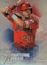 2018 Topps Chrome Update An International Affair #IA-MT Mike Trout Angels