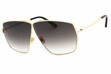 TOM FORD FT1185 30B Sunglasses Shiny Deep Gold Frame Gradient Smoke Lenses 67mm