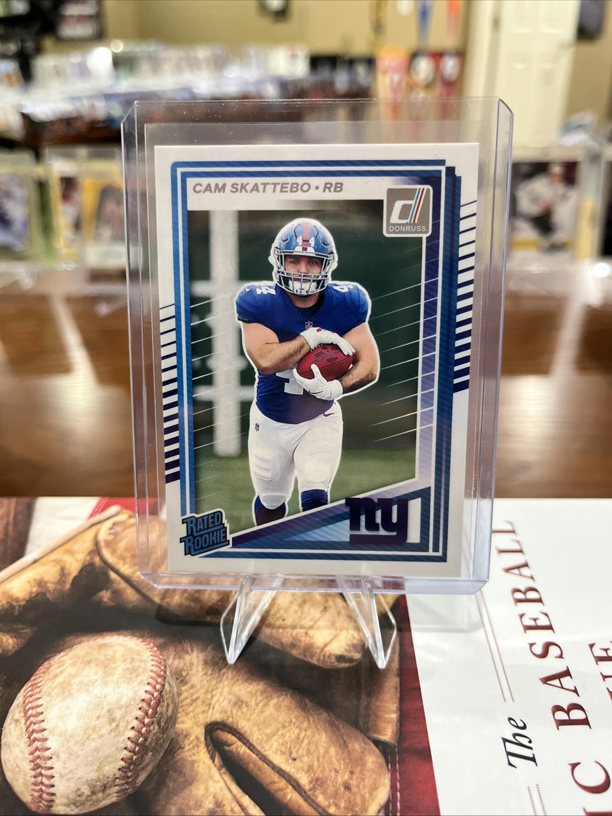2025 Panini Donruss Cam Skattebo Base Rated Rookie RC No. 302 Giants
