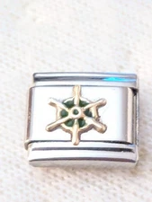 Authentic Italian Zoppini Charm Ships Wheel Sailors Boat  Boating M9*