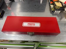 Vintage Proto 4791 14in Drive 15pc Socket Set Nos Usa Red Metal Case