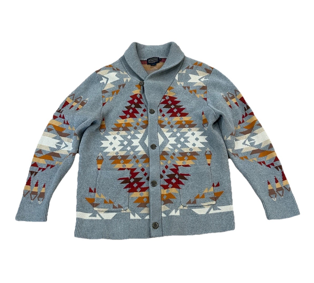Pendleton Shawl Collar Cardigan Southwestern Azte… - image 3