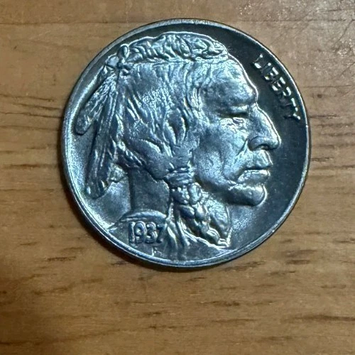 1937 d Denver mint Buffalo nickel 5c gem BU blazer