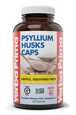 Yerba Prima Psyllium Husks Caps, 625 mg, 400 Capsules - 400 Count Pack of 1 