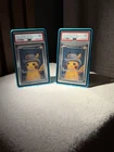 🔥 Pokémon Van Gogh Pikachu Grey Felt Hat PSA 9 x2 Bundle #085 SVP Promo 🔥