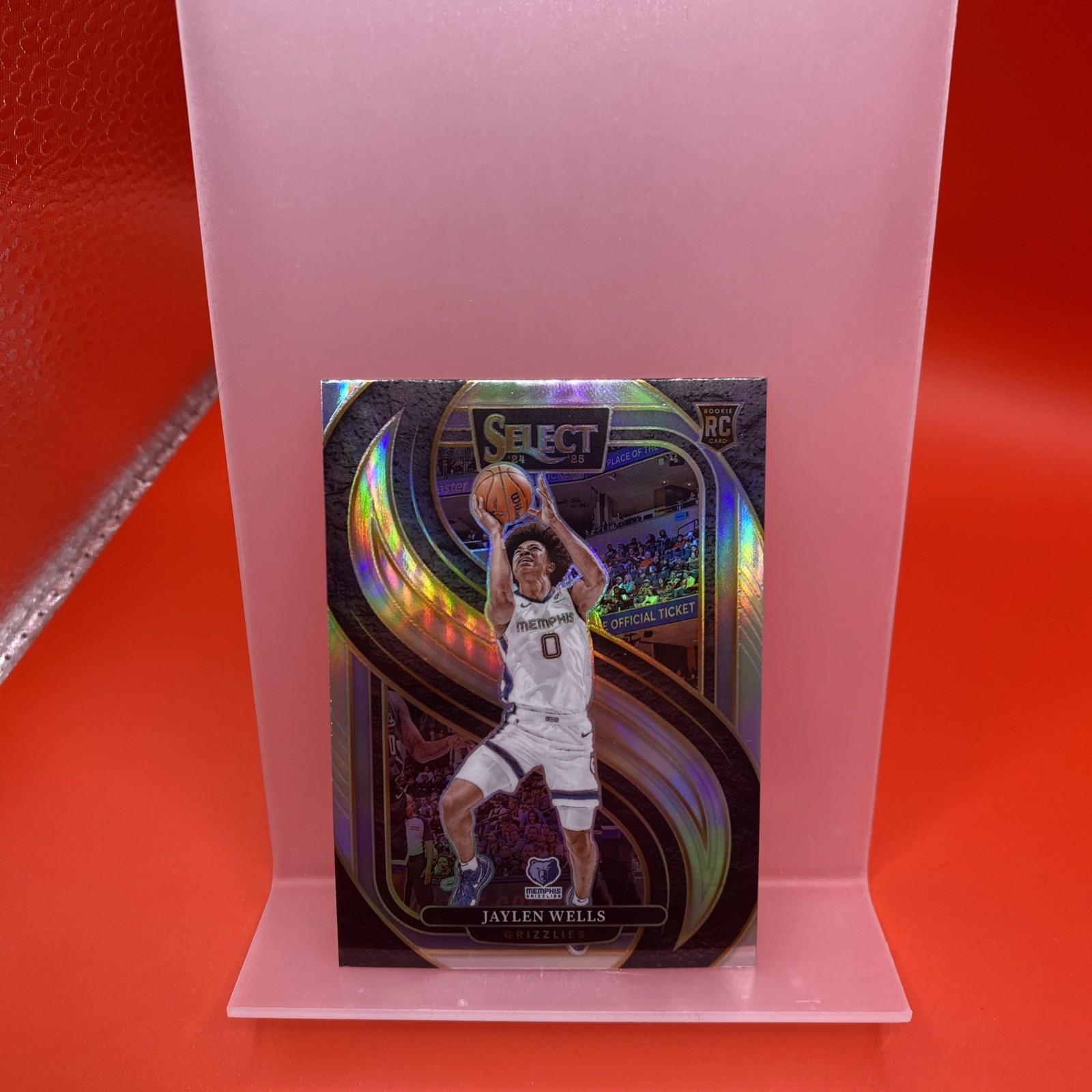 2024-25 Panini Select - Premier Level Jaylen Wells #188 Silver Prizm (RC)
