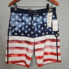 Hurley Phantom 20" Independence USA Board Shorts Mens Size 30 New