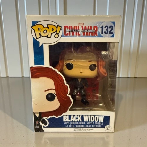 Funko Pop! Marvel Captain America: Civil War Black Widow #132 Vinyl Bobble-Head
