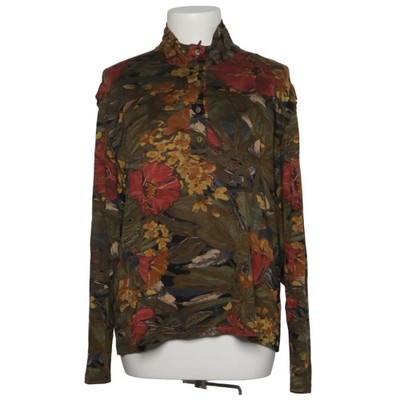 Refa, Langarmshirt, Größe: 46, Grün/Mehrfarbig, Viskose, Blumen, Damen #nSh
