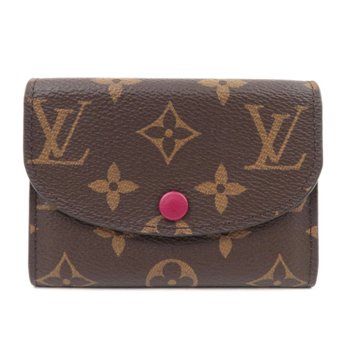 Louis Vuitton Monogram Porte Monnaie Rosali Wallet Fuchsia M41939 RFID Authentic