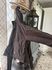 Berne Unisex Brown Lined Work Jacket M Zip Stand-Up Collar Logo