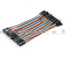 Durable 40pcs Dupont 10CM Male To Male Jumper Wire Ribbon Cable for Breadboard