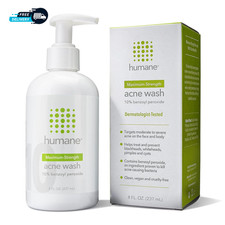 Benzoyl Peroxide Acne Body Wash 10 Maximum-Strength Face Skin Butt and Back